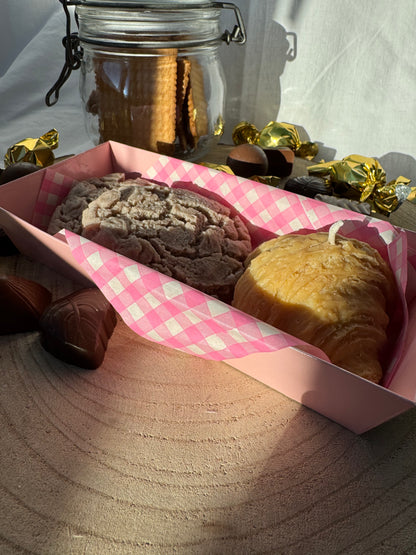 Coffret Wax Melts Gourmand - Croissant & Cookies