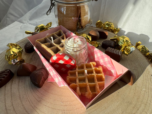 Coffret Wax Melts Gourmand - Gaufre & Chantilly