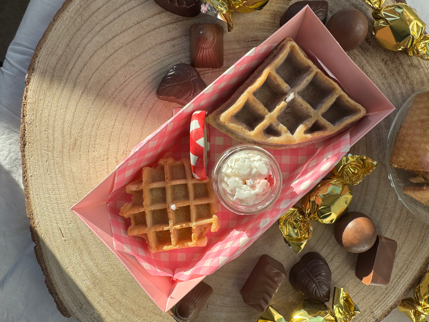 Coffret Wax Melts Gourmand - Gaufre & Chantilly